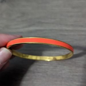 JCrew Enamel Gold Tone Bangle